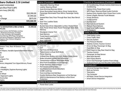 Used 2017 Subaru Outback 2.5i Limited image 3