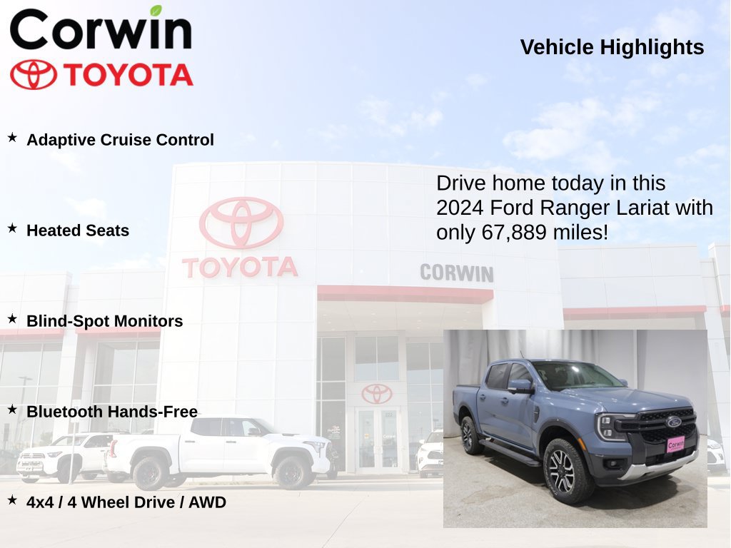 Used 2024 Ford Ranger Lariat w/ Trailer Tow Package AWD/4WD image 6