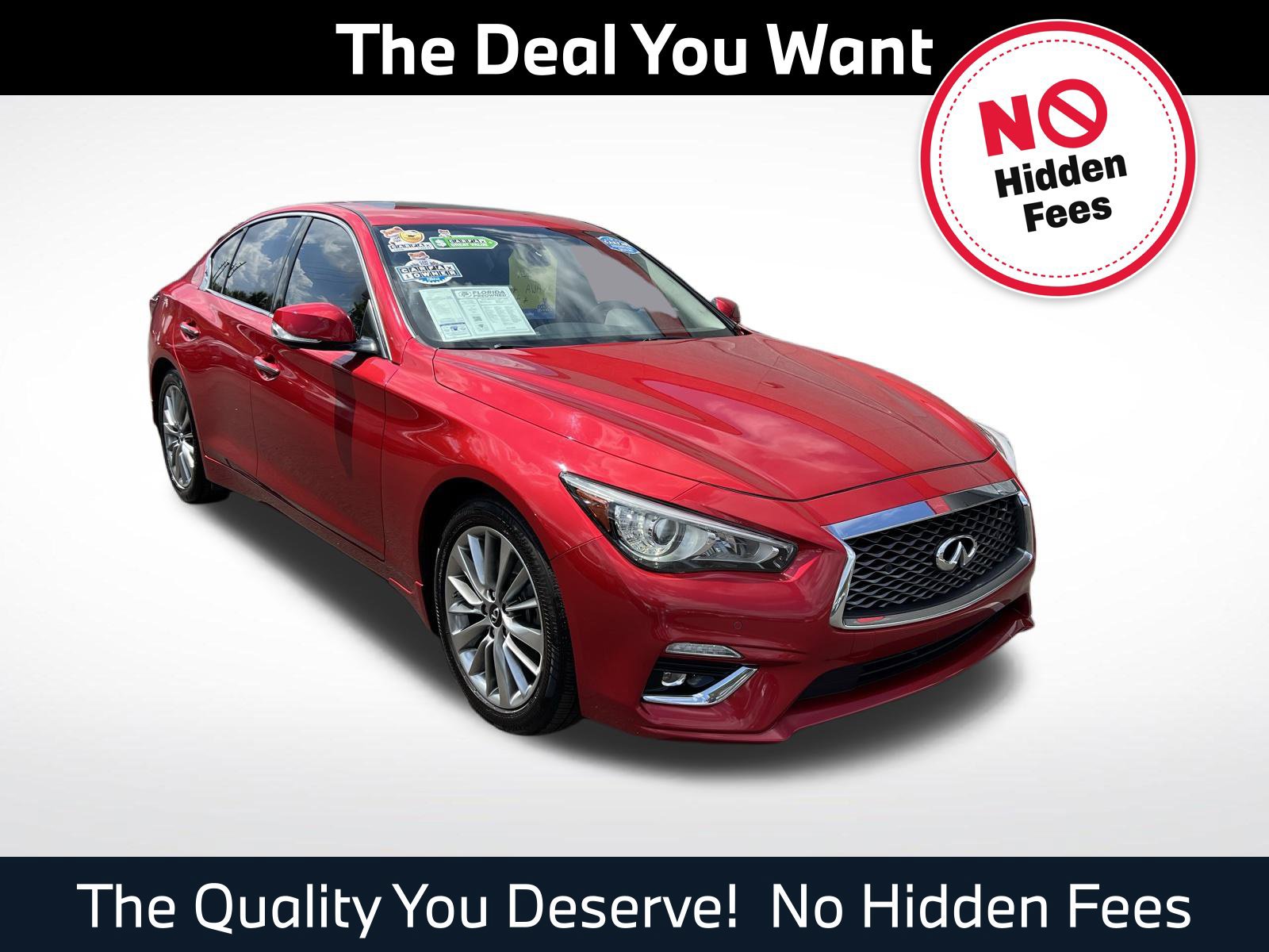 Used 2022 INFINITI Q50 Luxe w/ Cargo Package AWD/4WD 360° Tour