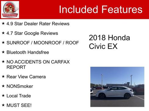 Used 2018 Honda Civic EX image 5