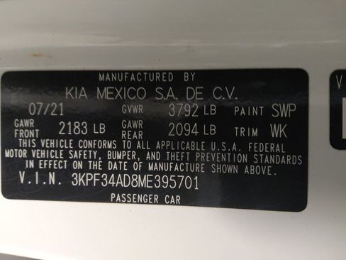 Used 2021 Kia Forte GT-Line w/ GT-Line Premium Package FWD image 33