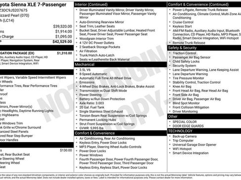 Used 2018 Toyota Sienna XLE w/ XLE Navigation Package image 6