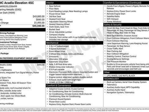 Used 2025 GMC Acadia Elevation FWD image 11