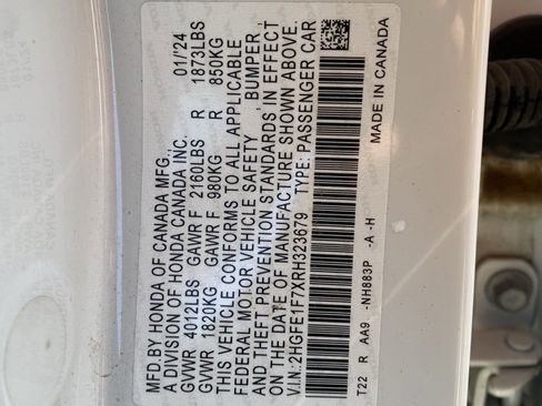 Used 2024 Honda Civic EX image 16