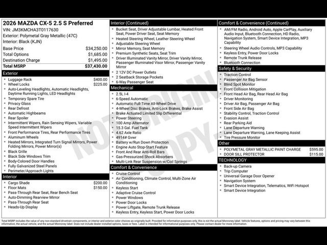Certified 2026 MAZDA CX-5 Preferred AWD/4WD image 9