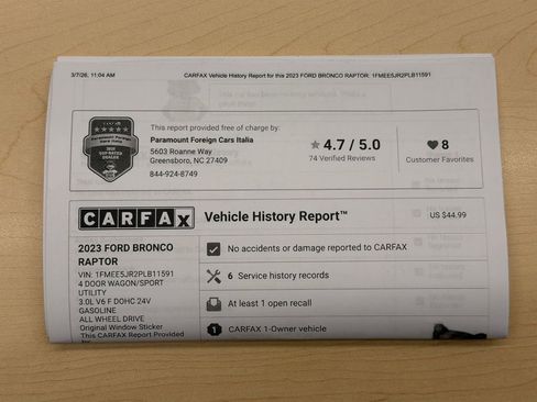 Used 2023 Ford Bronco Raptor image 42