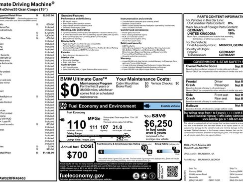 Used 2024 BMW i4 eDrive35 w/ M Sport Package image 58