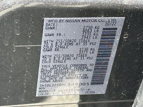 Certified 2023 INFINITI QX60 Luxe w/ Cargo Package image 13