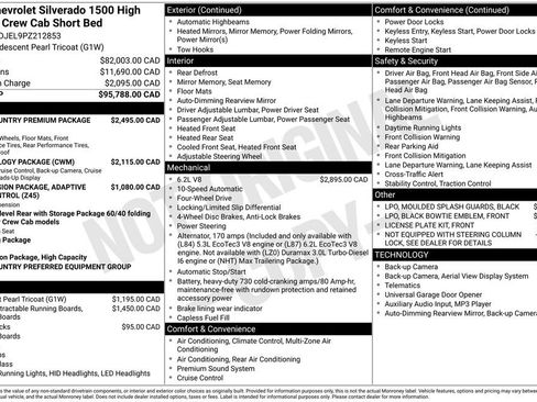 Used 2023 Chevrolet Silverado 1500 High Country w/ High Country Premium Package AWD/4WD image 24