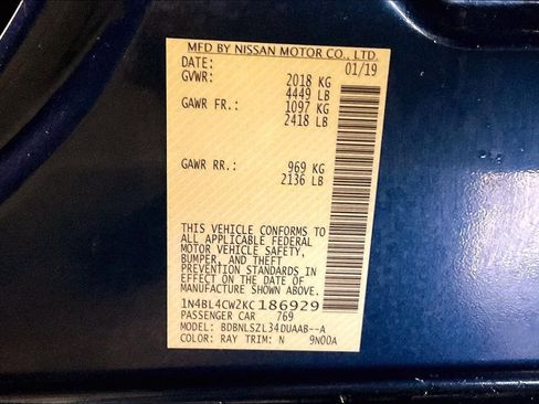 Used 2019 Nissan Altima 2.5 SR w/ SR Premium Package image 43