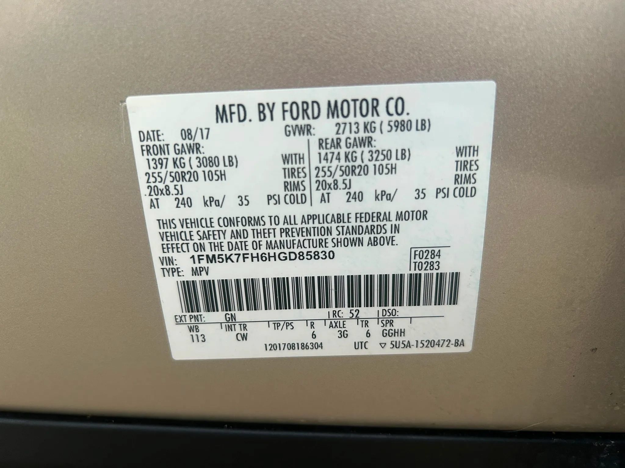 Used 2017 Ford Explorer Limited w/ Equipment Group 301A FWD image 35