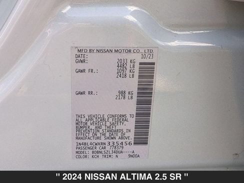 Used 2024 Nissan Altima 2.5 SR AWD/4WD image 34
