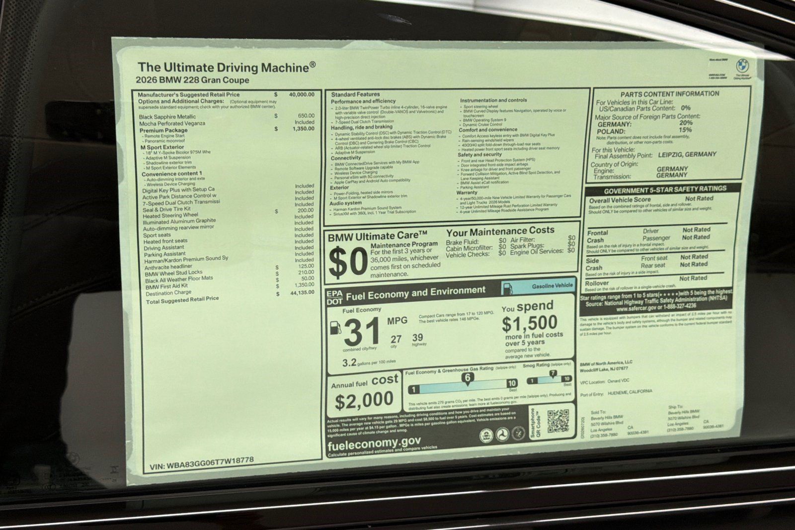 New 2026 BMW 228i w/ Premium Package FWD image 29
