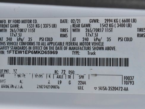 Used 2021 Ford F150 XL w/ Trailer Tow Package image 2