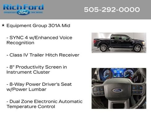 Certified 2023 Ford F150 XLT w/ Equipment Group 301A Mid AWD/4WD image 27