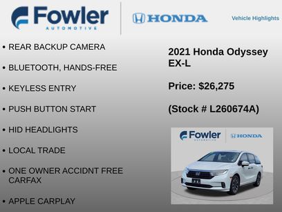 Used 2021 Honda Odyssey EX-L