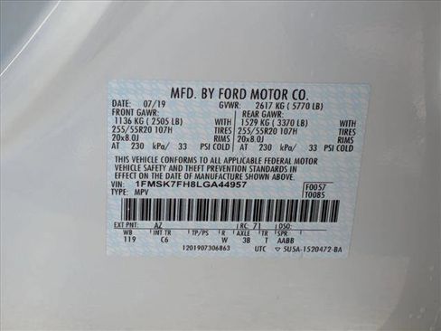 Used 2020 Ford Explorer Limited w/ Class III Trailer Tow Package image 27