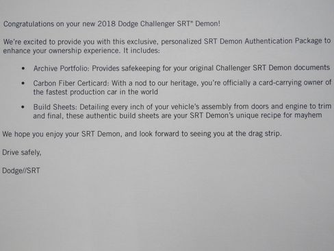 Used 2018 Dodge Challenger SRT Demon image 37