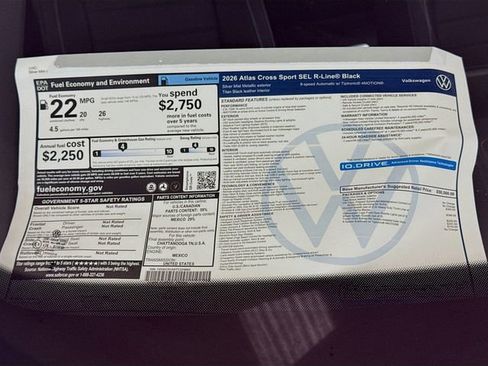 New 2026 Volkswagen Atlas Cross Sport SEL R-Line AWD/4WD image 20