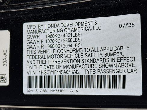 New 2025 Honda Accord SE image 37