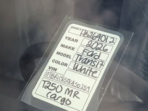 New 2026 Ford Transit 250 Base w/ Load Area Protection Package image 30