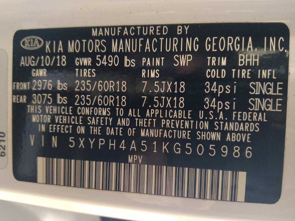 Used 2019 Kia Sorento EX w/ EX Touring Package FWD image 33