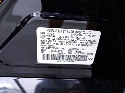 Used 2023 INFINITI Q50 Luxe w/ Cargo Package RWD image 38
