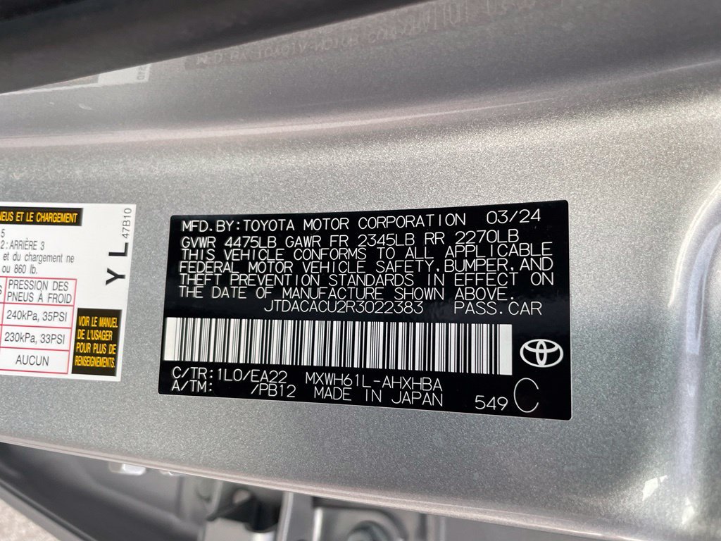 Used 2024 Toyota Prius Prime Premium w/ Advanced Technology Package FWD image 11