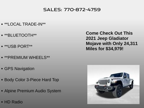 Used 2021 Jeep Gladiator Mojave image 20