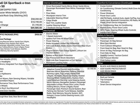 Used 2023 Audi Q4 e-tron Prestige w/ Black Optic Package image 10