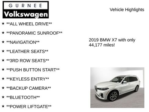 Used 2019 BMW X7 xDrive50i w/ Premium Package image 8