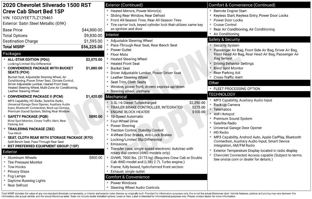 Used 2020 Chevrolet Silverado 1500 RST w/ All-Star Edition AWD/4WD image 6