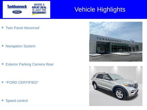 Certified 2022 Ford Explorer XLT w/ Equipment Group 202A image 6