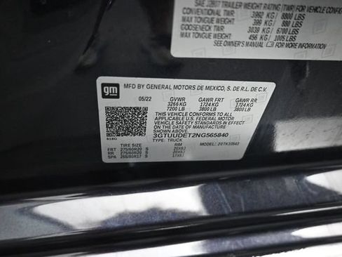 Used 2022 GMC Sierra 1500 SLT AWD/4WD image 15