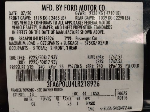 Used 2020 Ford Fusion SE image 33