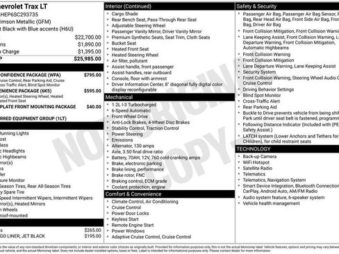 Used 2025 Chevrolet Trax LT w/ Driver Confidence Package FWD image 23