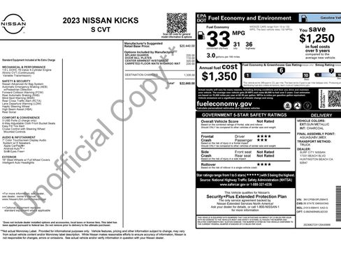 Used 2023 Nissan Kicks S FWD image 3