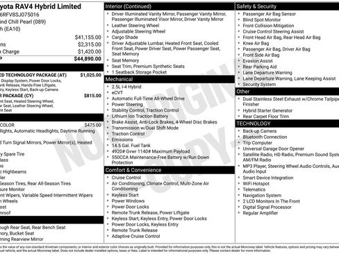 Used 2025 Toyota RAV4 Limited w/ Advanced Technology Package AWD/4WD image 18
