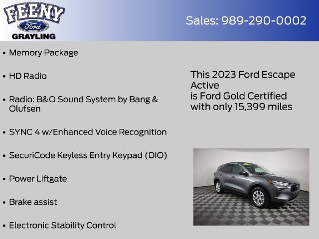 Certified 2023 Ford Escape Active w/ Tech Pack #2 AWD/4WD image 17