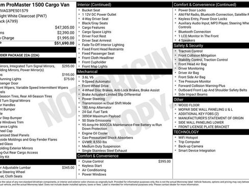 Used 2023 RAM ProMaster 1500 image 7