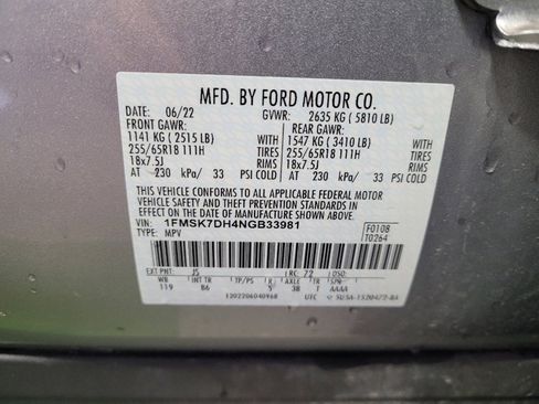 Used 2022 Ford Explorer XLT RWD image 33