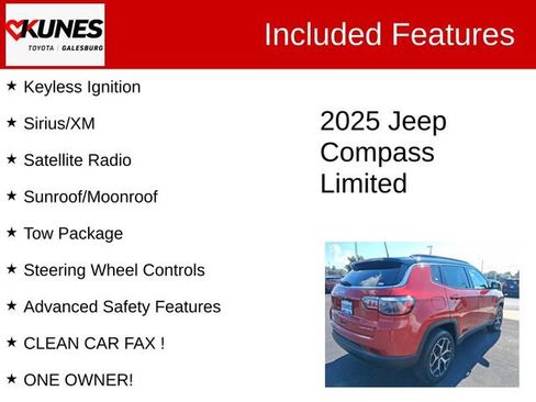 Used 2025 Jeep Compass Limited AWD/4WD image 3