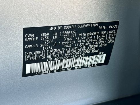 Used 2022 Subaru Outback Premium image 28