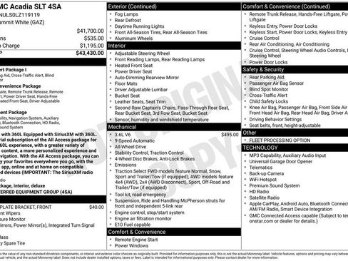 Used 2020 GMC Acadia SLT AWD/4WD image 4