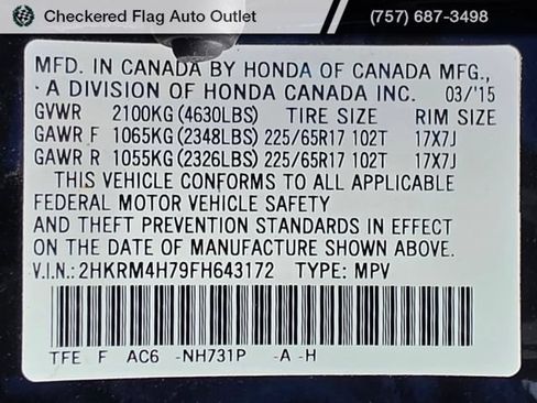 Used 2015 Honda CR-V EX-L image 22