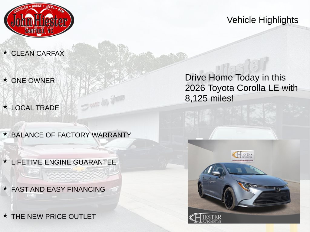 Used 2026 Toyota Corolla LE FWD image 5