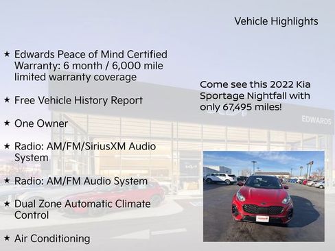 Used 2022 Kia Sportage Nightfall Edition w/ Nighfall AWD Premium Package image 11