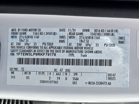 Used 2024 Ford F150 XLT w/ Equipment Group 302A MID AWD/4WD image 28