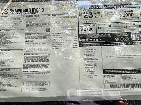 New 2026 Volvo XC90 B6 Ultra image 14