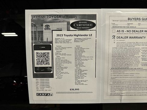 Used 2023 Toyota Highlander LE AWD/4WD image 13
